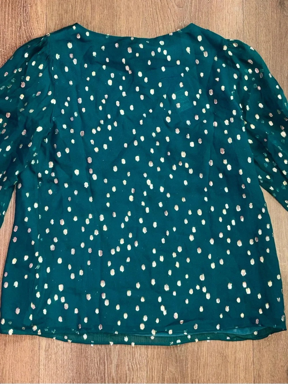 Lilly Pulitzer ladies green silk Idina long sleeve blouse NWT! MSRP $178!